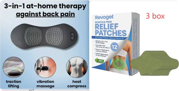 Lumbar Support Pillow With Heated Massage