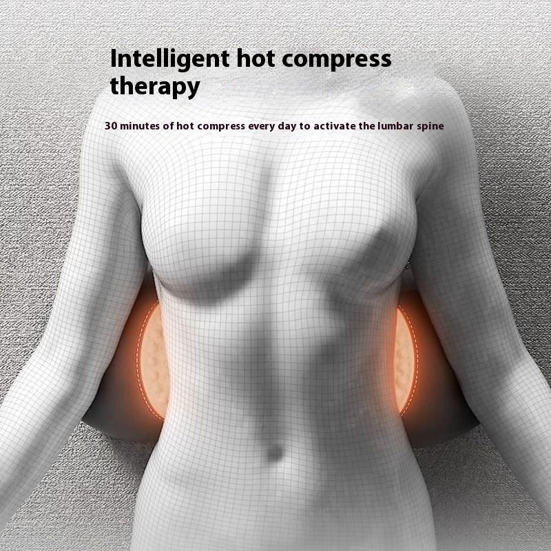 Lumbar Support Pillow With Heated Massage