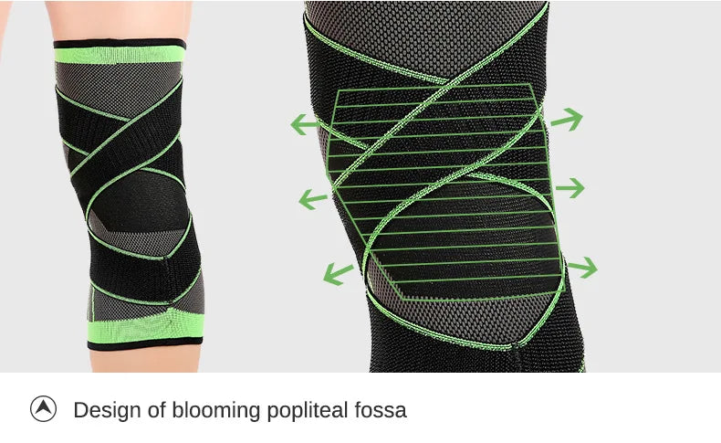 Knee Compression Sleeve with Adjustable Straps